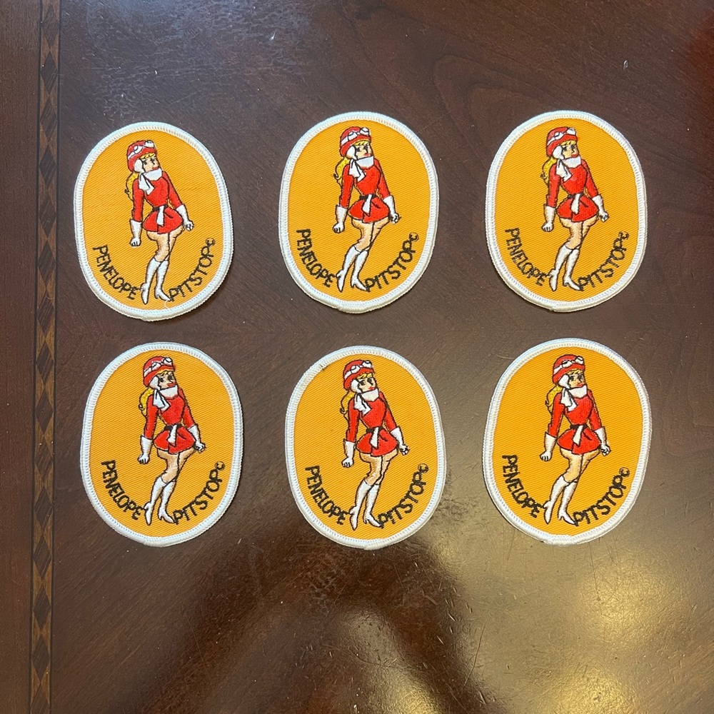 Vintage 1970’s Swiss Maid Quality Emblems Hanna-Barbera Penelope Pitstop Patches
